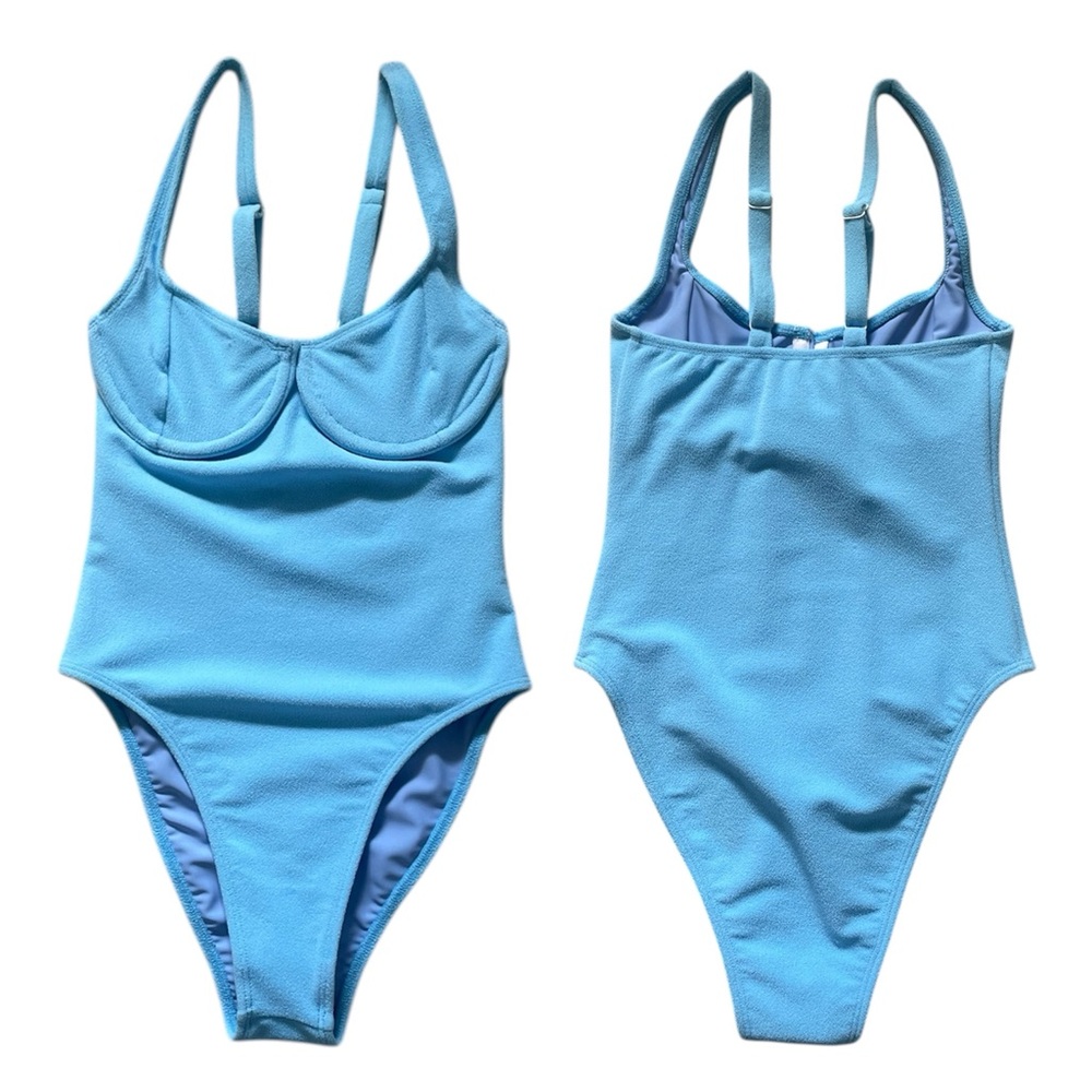 NWOT Baby Blue One Piece Swimsuit